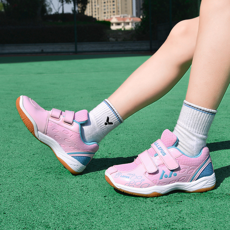 صبي فتاة صغيرة الحجم 28-37 أحذ - مراجعة Shoe Non Slip Badminton وسعره
