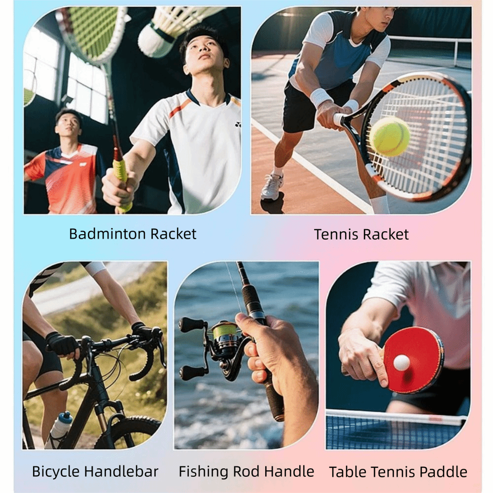 شريط لف مقبض مضرب الريشة الطائ - مراجعة Badminton Materi وسعره