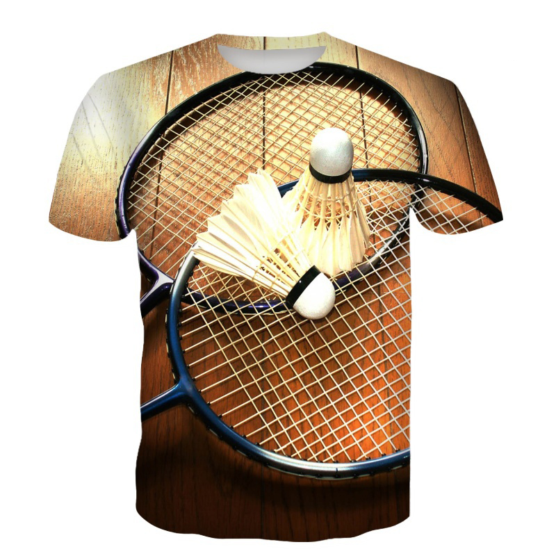 الريشة تي شيرت الريشة ثلاثية ا - مراجعة Badminton Emoji وسعره