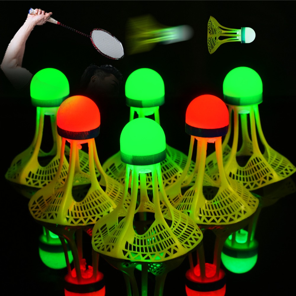 12-1 قطعة LED تضيء كرات كرة ال - مراجعة Badminton Event وسعره