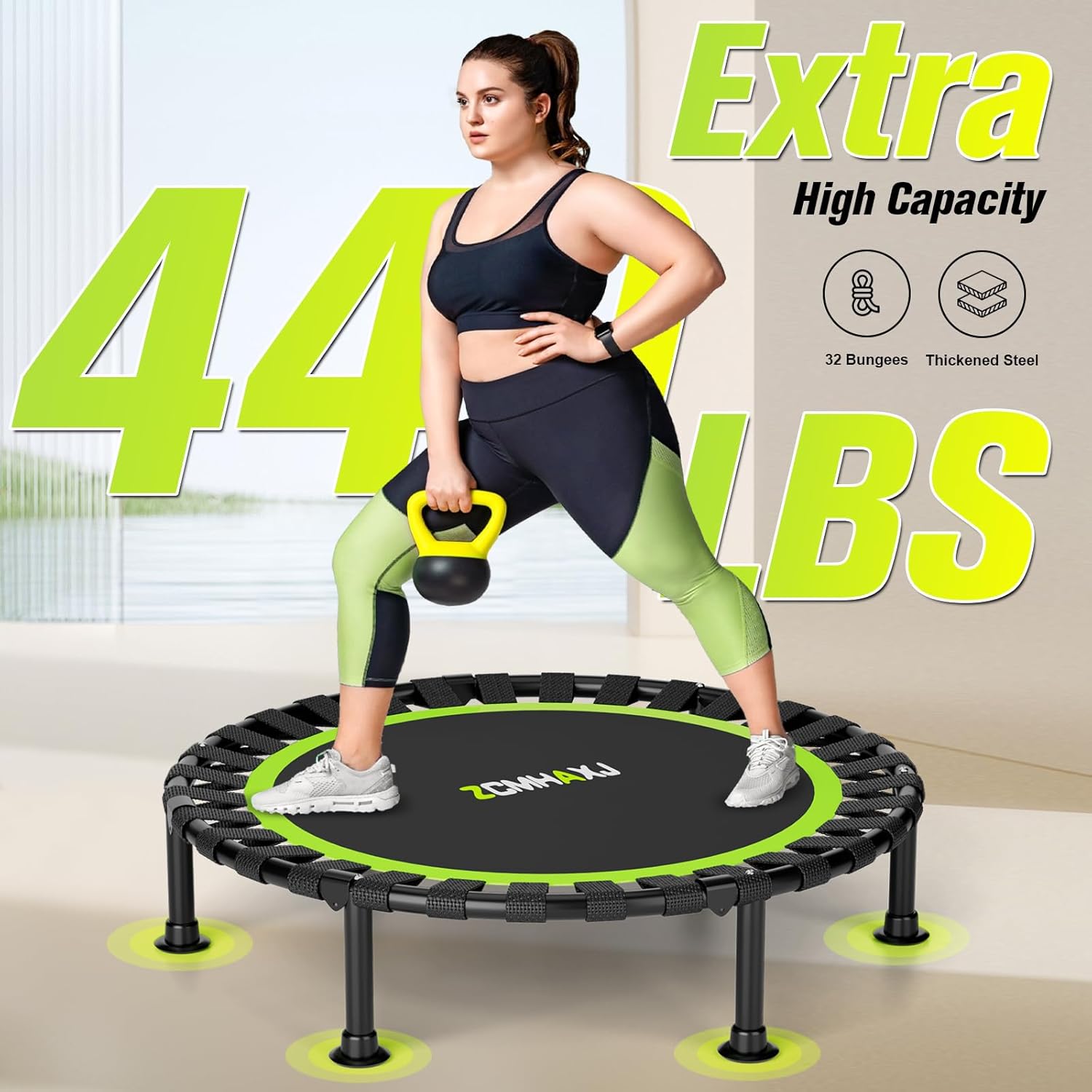 ترامبولين صغير قابل للطي 40 بو - مراجعة Training Net Mini وسعره