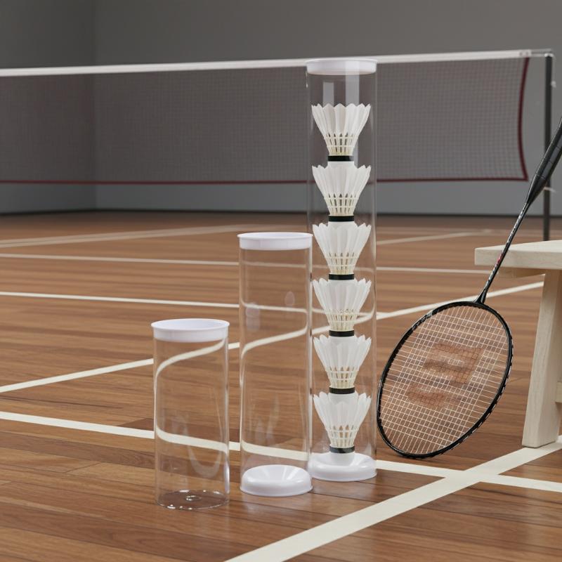 حامل كرة الريشة الطائرة الشفاف - مراجعة Badminton Event وسعره